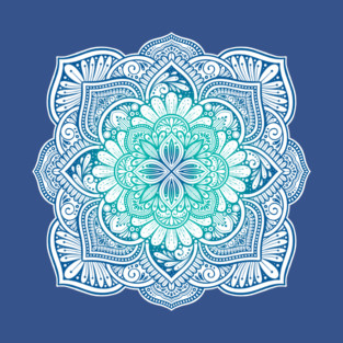 Splashing Waves Mandala T-Shirt