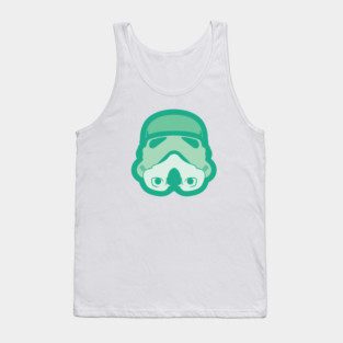 Stormtrooper – Electric Green Helmet Tank Top