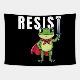 Resist-Frog Tapestry