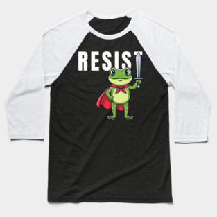 Resist-Frog Baseball T-Shirt