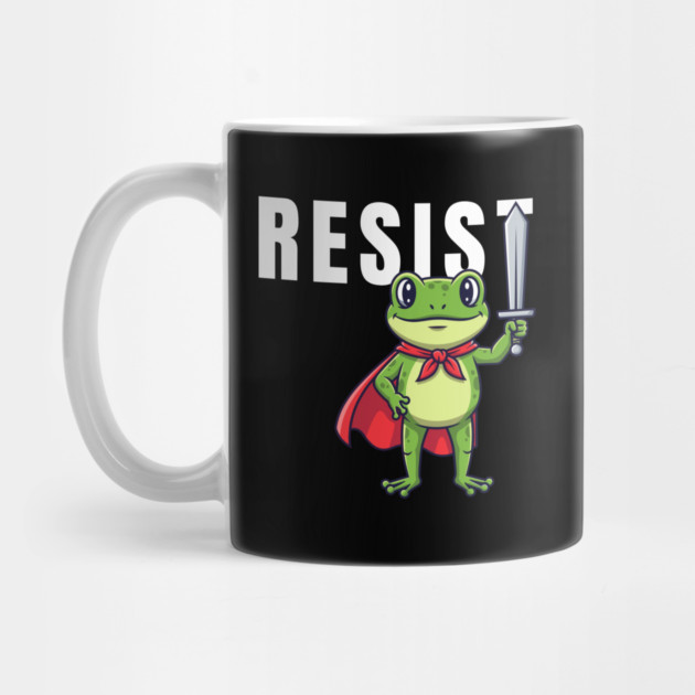 Resist-Frog by Creatifly Graphic Tees