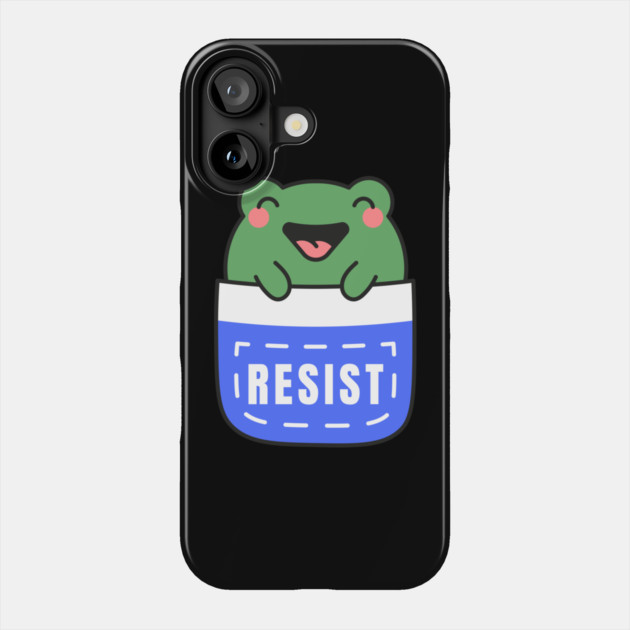 Resist-Frog Phone Case by Creatifly Graphic Tees
