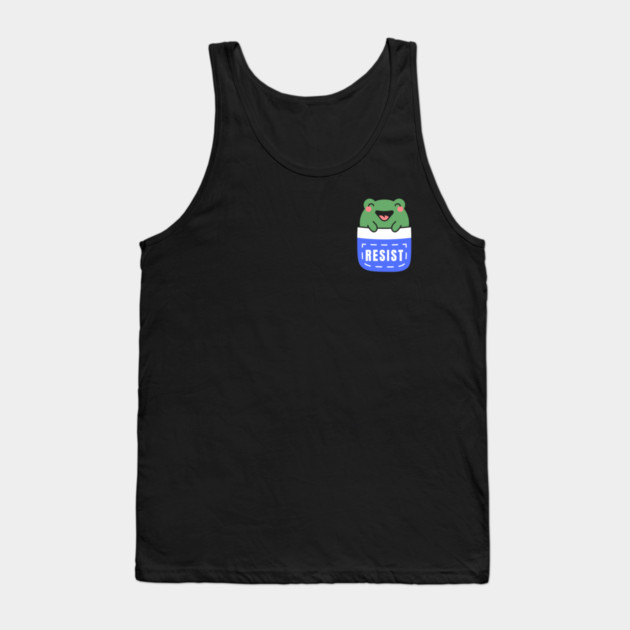 Resist-Frog Tank Top by Creatifly Graphic Tees
