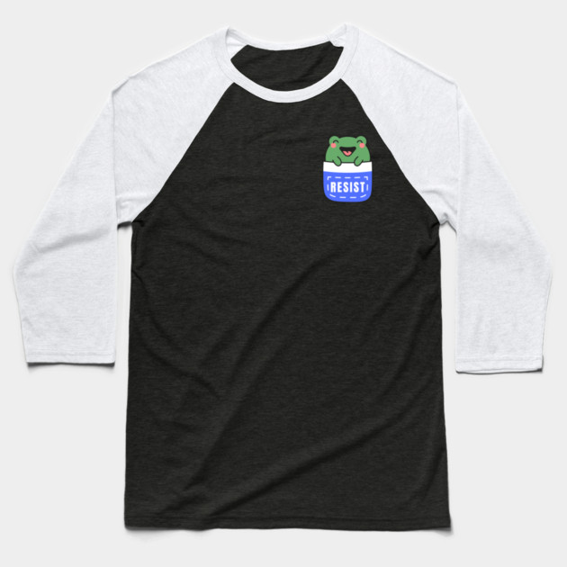 Resist-Frog Baseball T-Shirt by Creatifly Graphic Tees