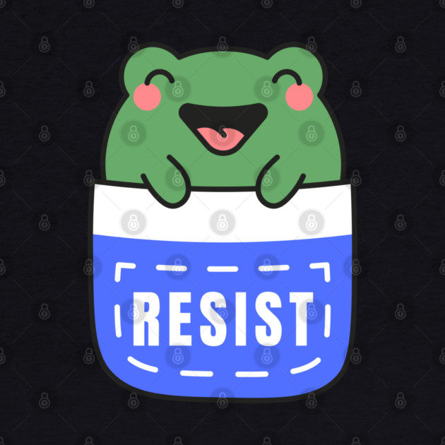 Resist-Frog by Creatifly Graphic Tees