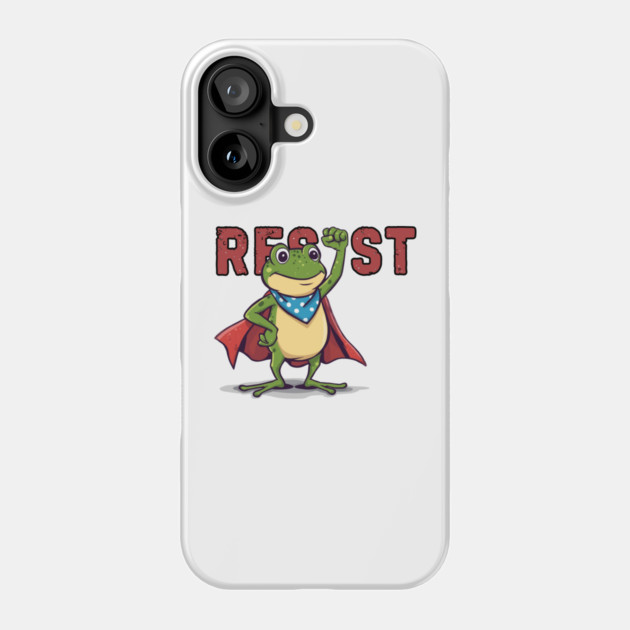 Resist-Frog Phone Case by Creatifly Graphic Tees