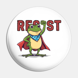 Resist-Frog Pin