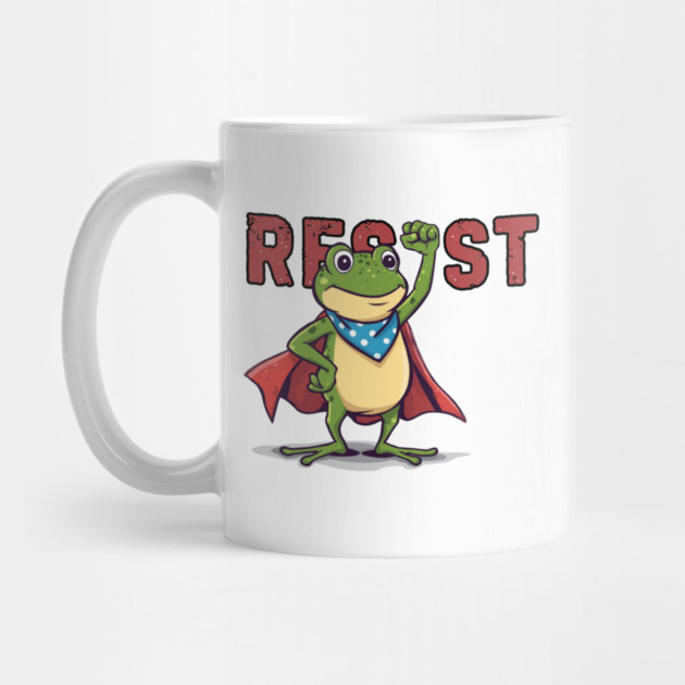 Resist-Frog by Creatifly Graphic Tees