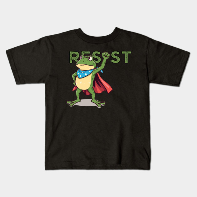 Resist-Frog Kids T-Shirt by Creatifly Graphic Tees