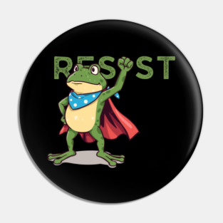Resist-Frog Pin