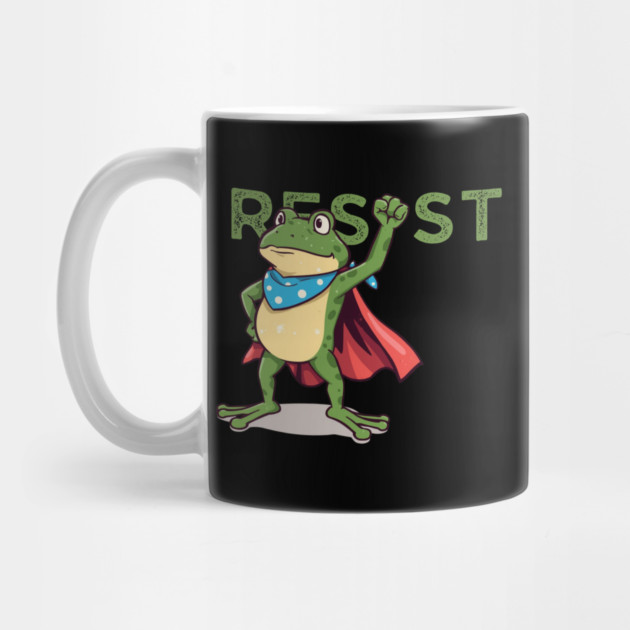 Resist-Frog by Creatifly Graphic Tees
