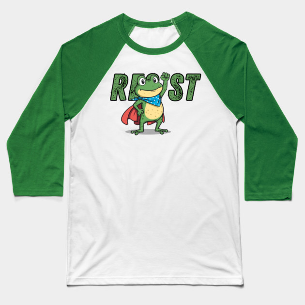 Resist-Frog Baseball T-Shirt by Creatifly Graphic Tees