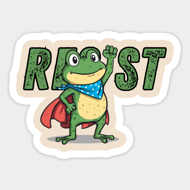Resist-Frog Magnet by Creatifly Graphic Tees
