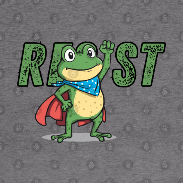 Resist-Frog by Creatifly Graphic Tees