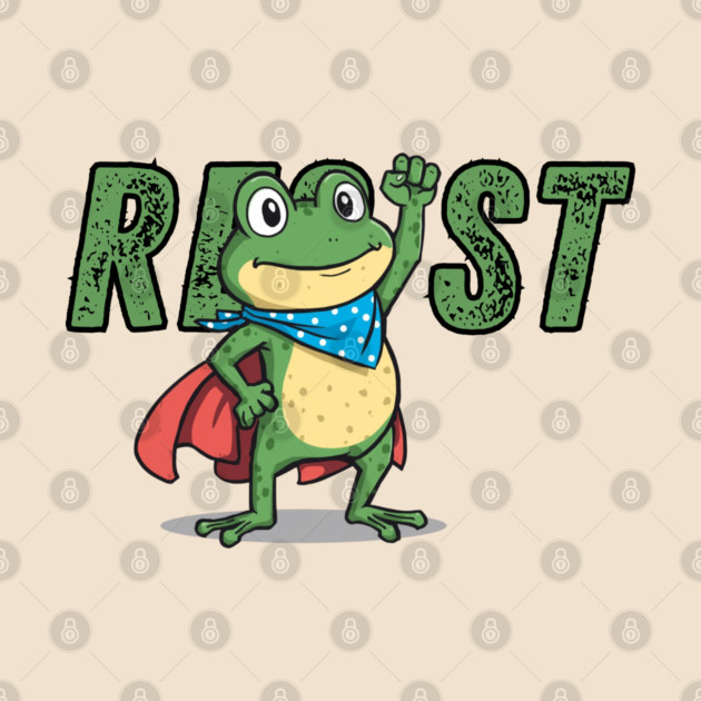 Resist-Frog by Creatifly Graphic Tees