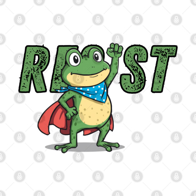 Resist-Frog by Creatifly Graphic Tees