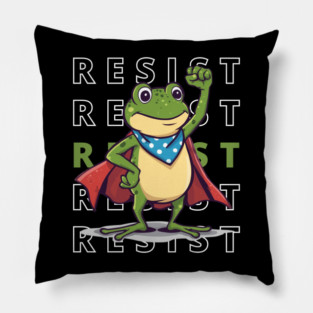 Resist-Frog Pillow