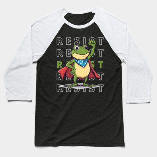 Resist-Frog Baseball T-Shirt