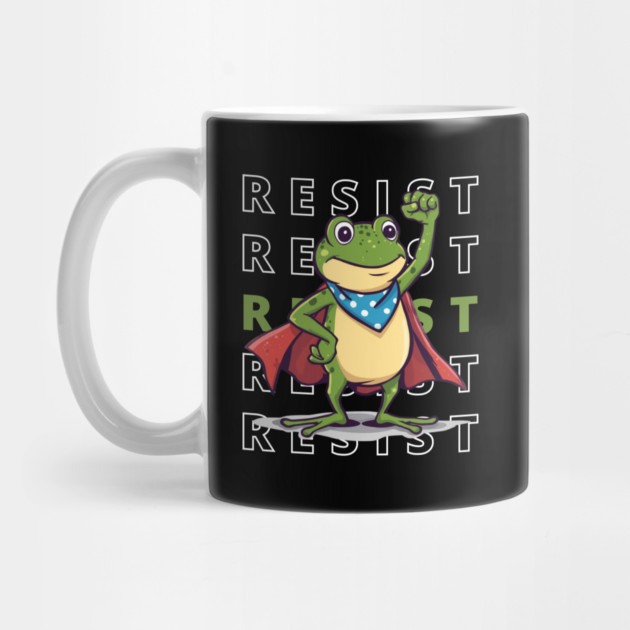 Resist-Frog by Creatifly Graphic Tees