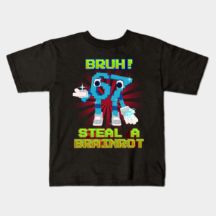 Bruh 67 Six Seven 6-7 Funny Brainrot Steal a Brainrot for Boys Kids Teens Kids T-Shirt