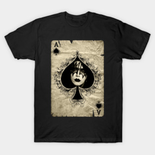 black leaf ace Frehley T-Shirt