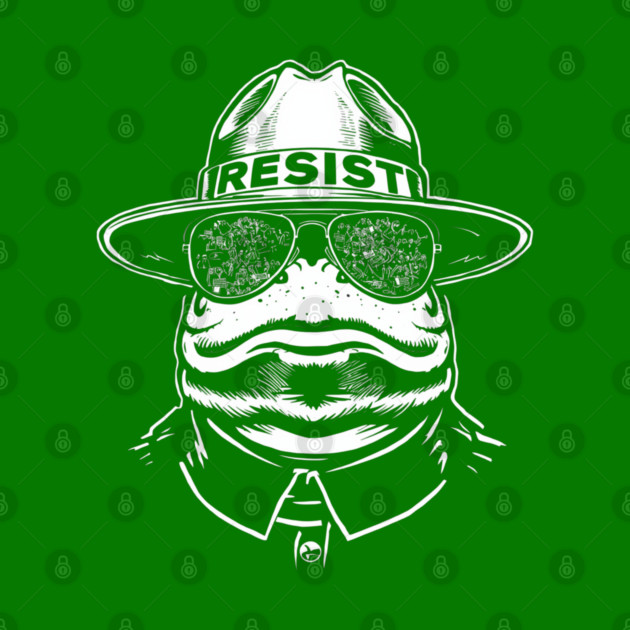 Resist-Frog by Creatifly Graphic Tees