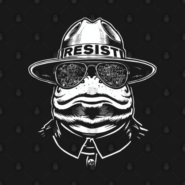 Resist-Frog by Creatifly Graphic Tees
