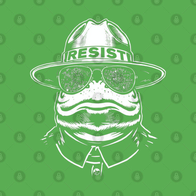 Resist-Frog by Creatifly Graphic Tees
