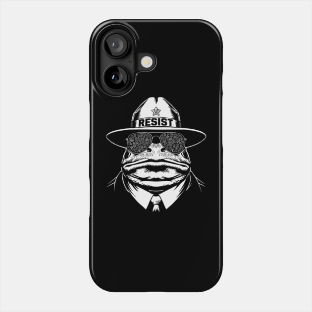 Resist-Frog Phone Case by Creatifly Graphic Tees
