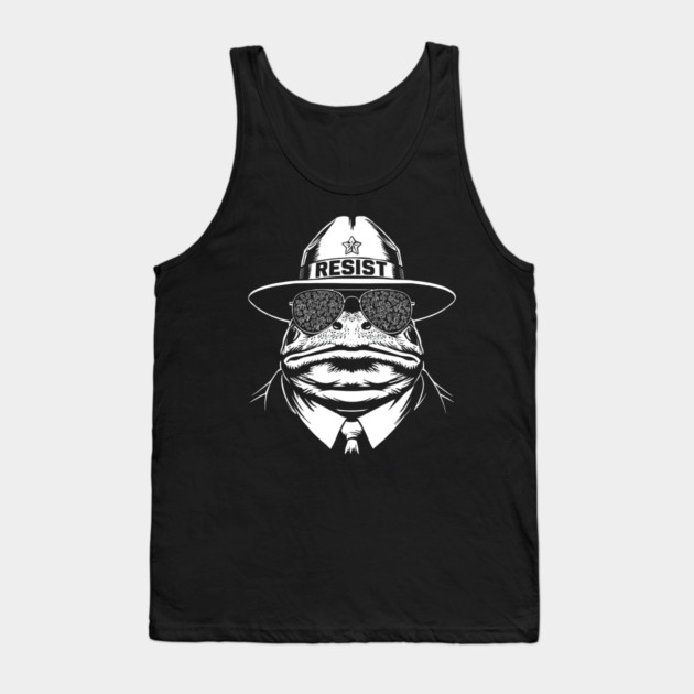 Resist-Frog Tank Top by Creatifly Graphic Tees