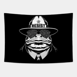 Resist-Frog Tapestry