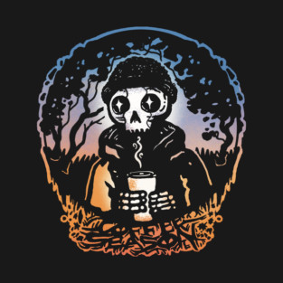 Coffee Season - Spooky Autumn Skeleton Edition T-Shirt