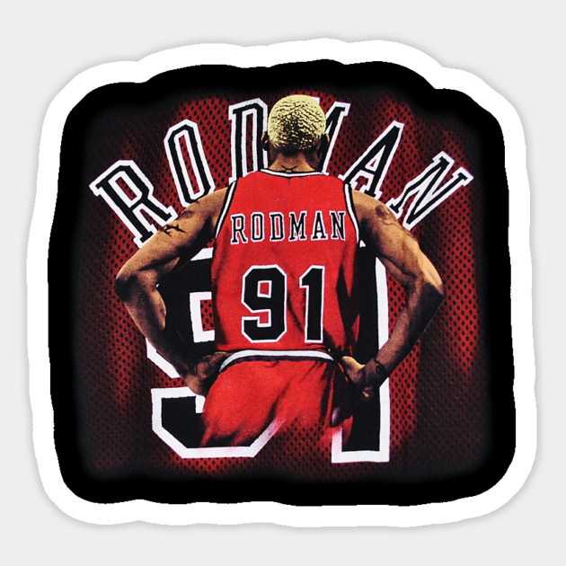 Dennis Rodman 91 - Rodzilla - Chicago Bulls Magnet by nicklower