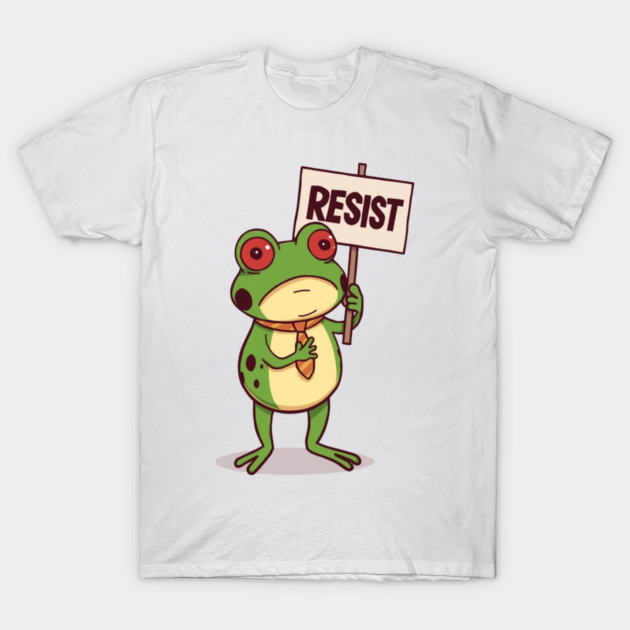 Resist-Frog T-Shirt by Creatifly Graphic Tees