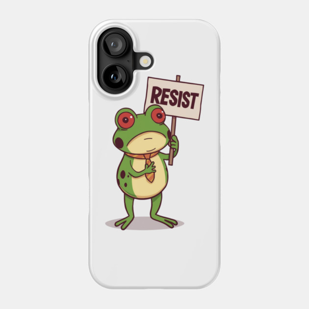 Resist-Frog Phone Case by Creatifly Graphic Tees