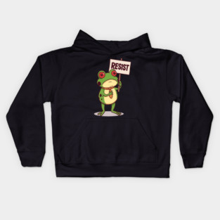 Resist-Frog Kids Hoodie