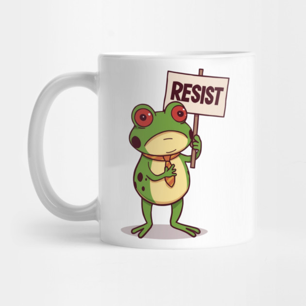 Resist-Frog by Creatifly Graphic Tees