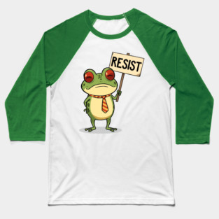 Resist-Frog Baseball T-Shirt