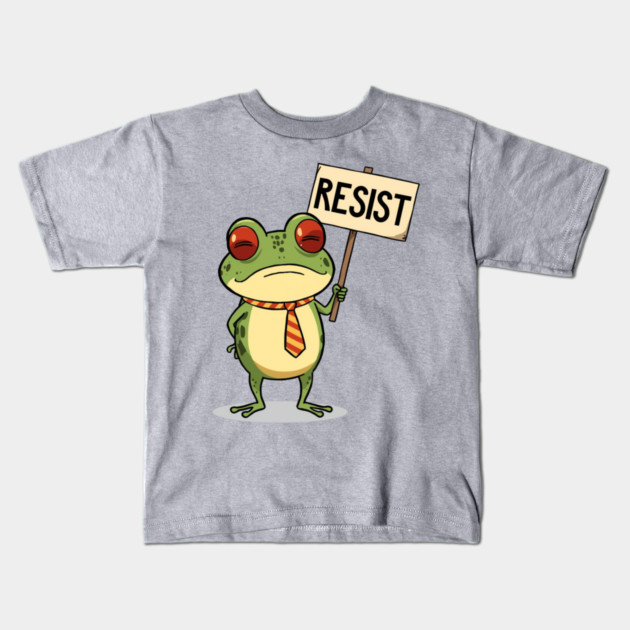 Resist-Frog Kids T-Shirt by Creatifly Graphic Tees