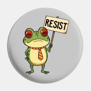 Resist-Frog Pin