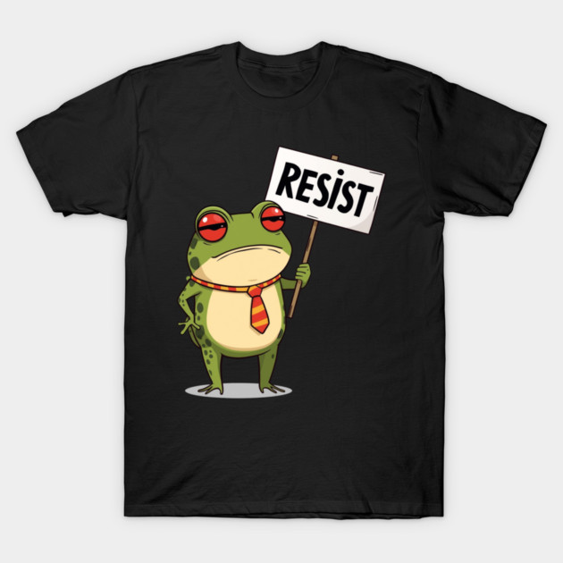 Resist-Frog T-Shirt by Creatifly Graphic Tees