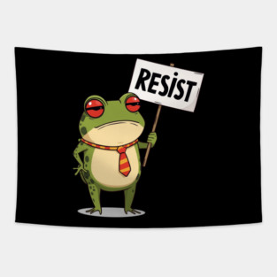 Resist-Frog Tapestry