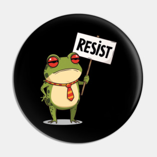 Resist-Frog Pin