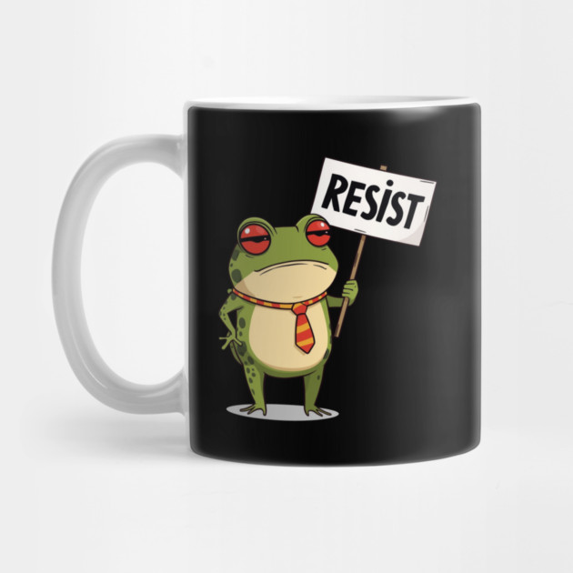 Resist-Frog by Creatifly Graphic Tees