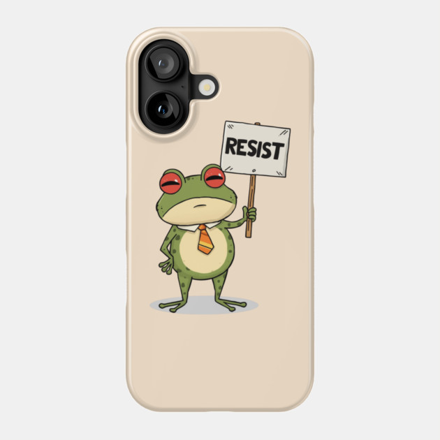 Resist-Frog Phone Case by Creatifly Graphic Tees