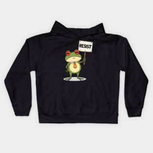 Resist-Frog Kids Hoodie