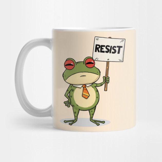 Resist-Frog by Creatifly Graphic Tees