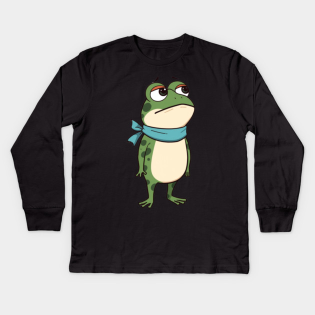 Resist-Frog Kids Long Sleeve T-Shirt by Creatifly Graphic Tees