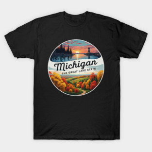 Michigan State , Vintage Badge T-Shirt