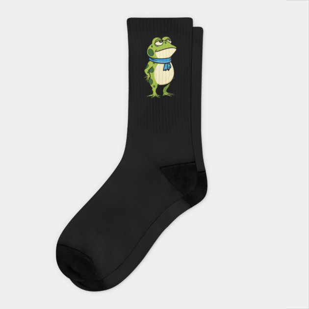 Resist-Frog Socks by Creatifly Graphic Tees